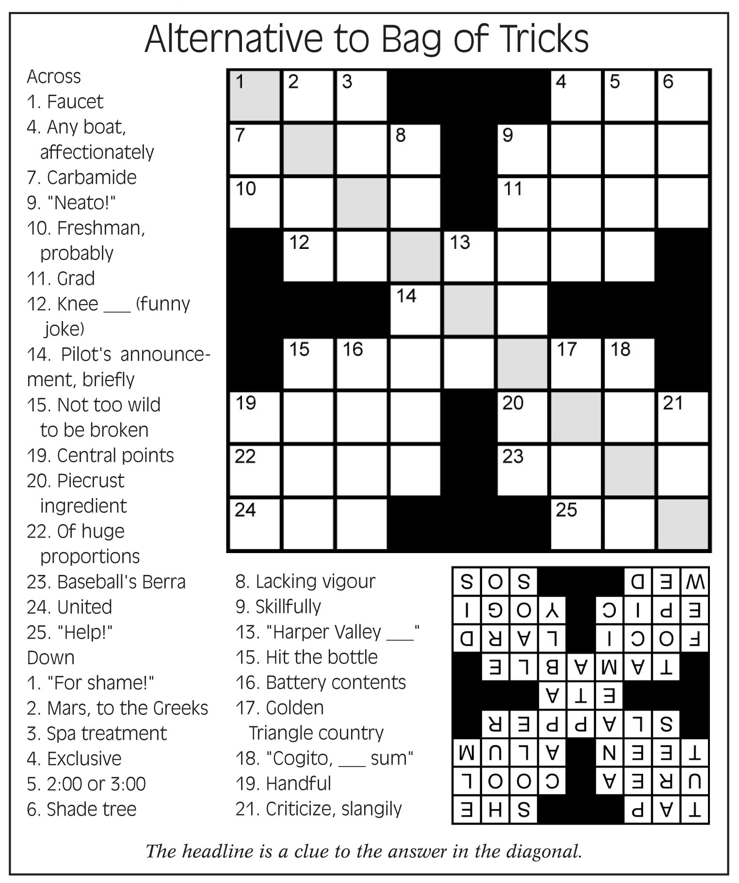 Online Free 7 Daily Printable Crossword Puzzles - Printable Jd inside Free Seven Daily Printable Crossword Puzzles