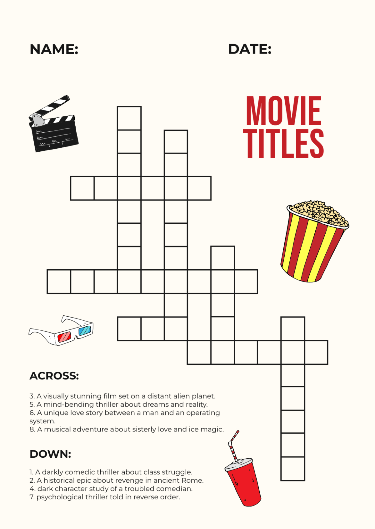 Online Free 7 Daily Printable Crossword Puzzles - Printable Jd with regard to 7 Daily Printable Crossword Puzzles