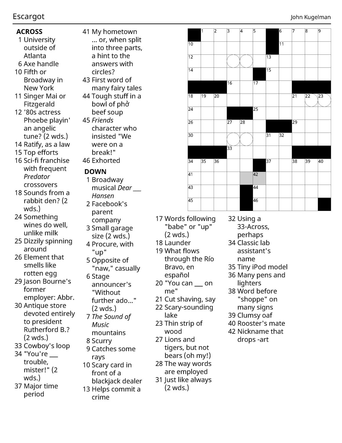 Play On Words: Gainesville Resident Creates New York Times inside Advocate Printable Longo Crossword