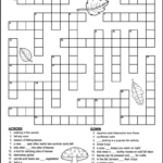 Printable 4Th Grade Fall Crossword Puzzle   Tree Valley Academy Throughout Crossword With Word Bank Printable