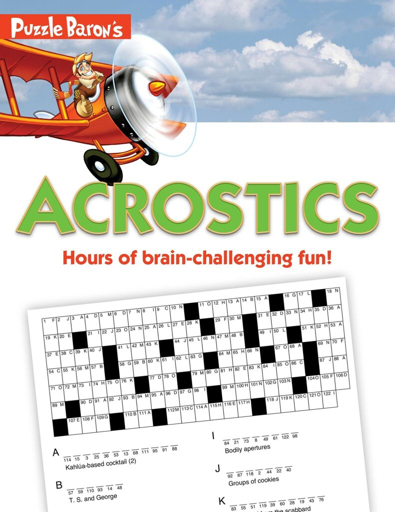 Printable Acrostic Puzzles - Printable Design Resources in Printable Acrostics Puzzle Baron