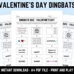 Printable Valentine’s Day Dingbats Picture Quiz: Downloadable Rebus  Puzzles, Pub Quiz Sheets Pertaining To Easter Dingbat With Answers