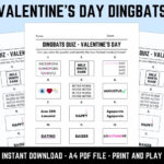 Printable Valentine’s Day Dingbats Picture Quiz With Answers: Instant  Download Pdf Inside Easter Dingbats With Answers