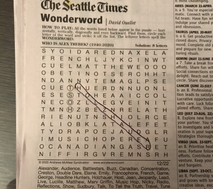 Wonderword Today’S Puzzle