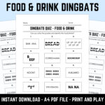 Quiz Downloads Dingbats   Etsy Inside Dingbats With Answers James