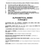 Reader'S Theater Script Index: A Z Title Guide Throughout Whatzit Puzzle Forgive Me Answers