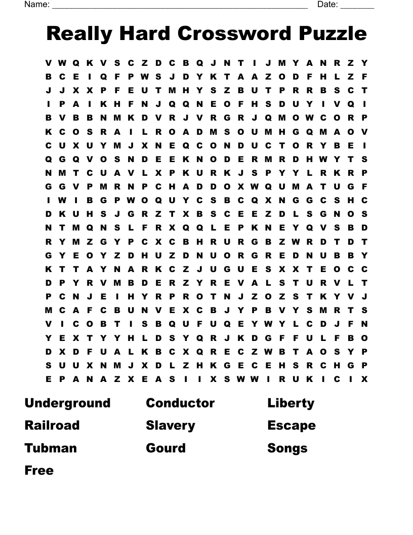 Really Hard Crossword Puzzle Word Search - Wordmint in Impossible Crossword Puzzles