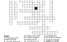 Relapse Prevention Crossword - Wordmint throughout Relapse Prevention Crossword Puzzle