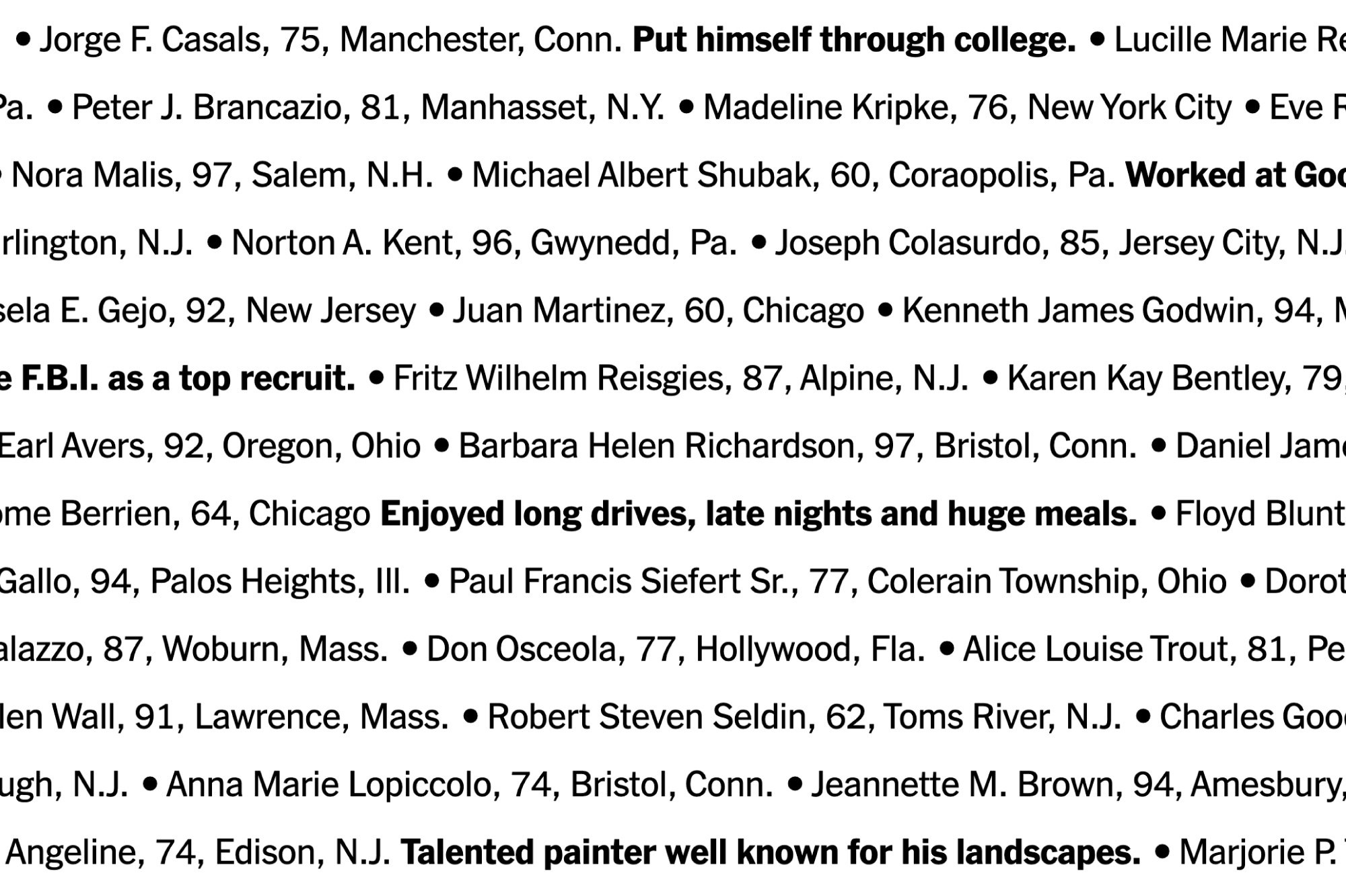 Remembering The 100,000 Lives Lost To Coronavirus In America - The pertaining to Frank Longo Premier Crossword July 27 2025 Printable
