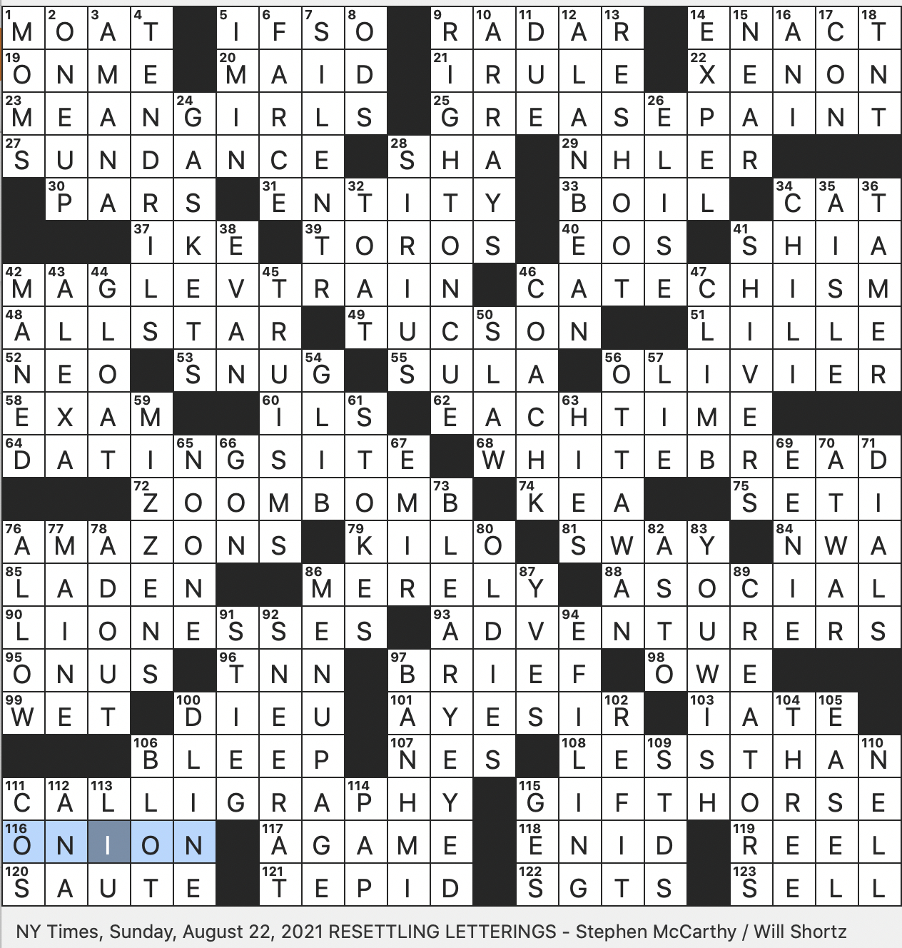 Rex Parker Does The Nyt Crossword Puzzle: Fourth Person To Walk On in Chicago Sun-Times Patternless Crossword Puzzles