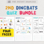 Second Dingbats Picture Quiz Puzzles   The Fun Guess The Phrase Pertaining To Dingbats For Seniors