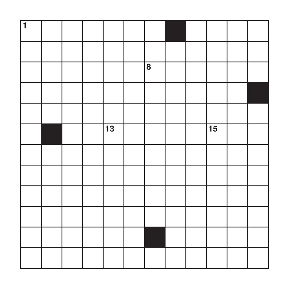 Skeleton Crossword - Puzzler pertaining to Skeleton Crosswords Printable