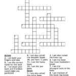 Skeleton Crossword   Wordmint Throughout Skeleton Crossword Puzzle Printable