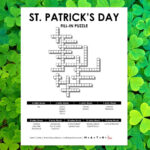 St. Patrick'S Day Fill In Puzzle | Math = Love Intended For Free Printable Clueless Crosswords