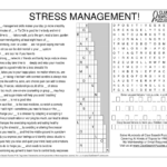 Stress Management Trivia Quiz In Free Stress Management Crossword Puzzle