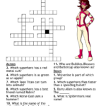 Super Heroes Crossword   Wordmint Pertaining To Superhero Crosswords Printable