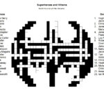 Superheroes And Villains Crossword Puzzle Throughout Superhero Crossword Puzzles