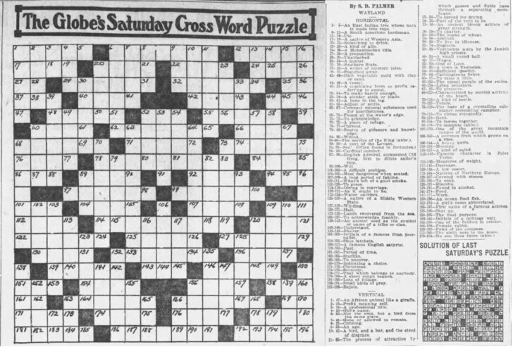 Boston Globe Sunday Crossword Printable