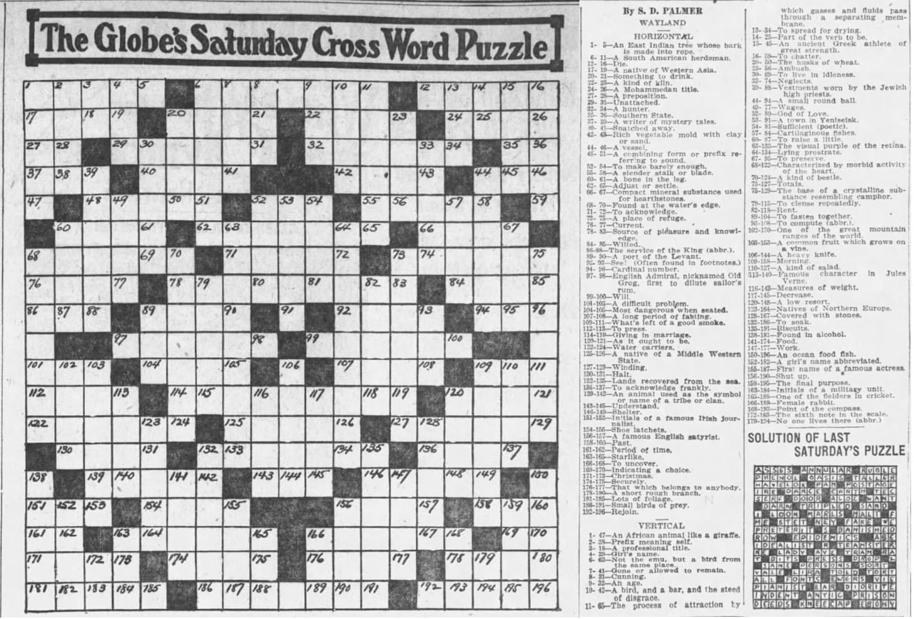 The Boston Globe Builds A Crossword Community with regard to Boston Globe Sunday Crossword Printable