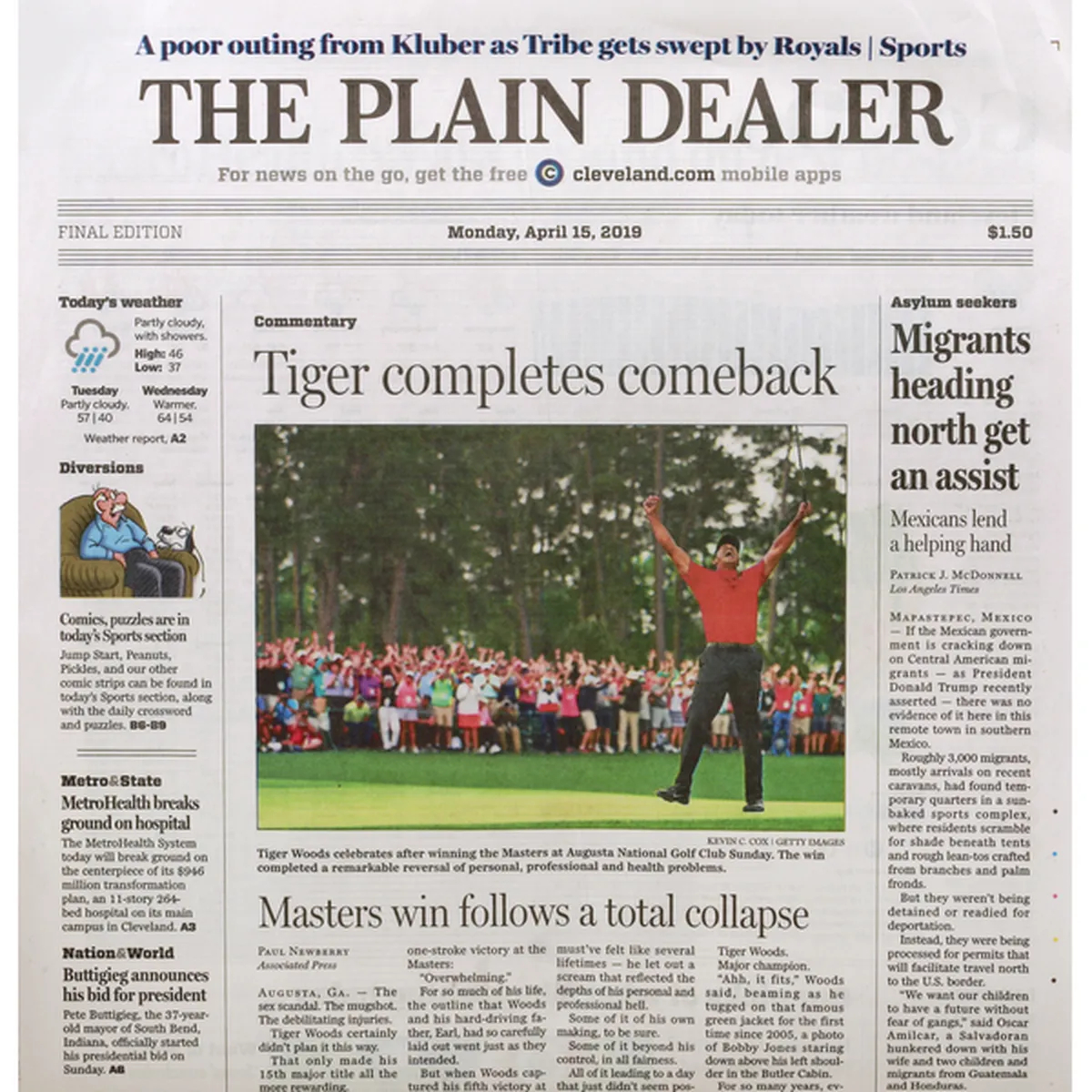 The Plain Dealer Newspaper (1 Each) Delivery Or Pickup Near Me with Hamodia Crossword