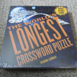 The World'S Longest Crossword Puzzlefrank Longo Sealed In Regarding Crossword Puzzle Happy Solving Frank Longo