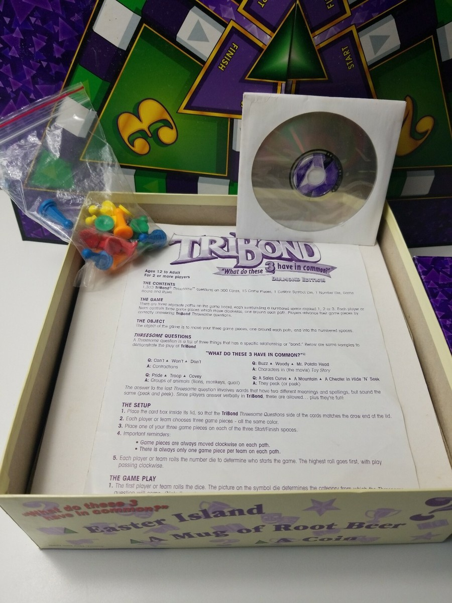 Tribond Board Game Diamond Edition 2000 Patch Products Family Fun throughout Tribond Puzzle 190