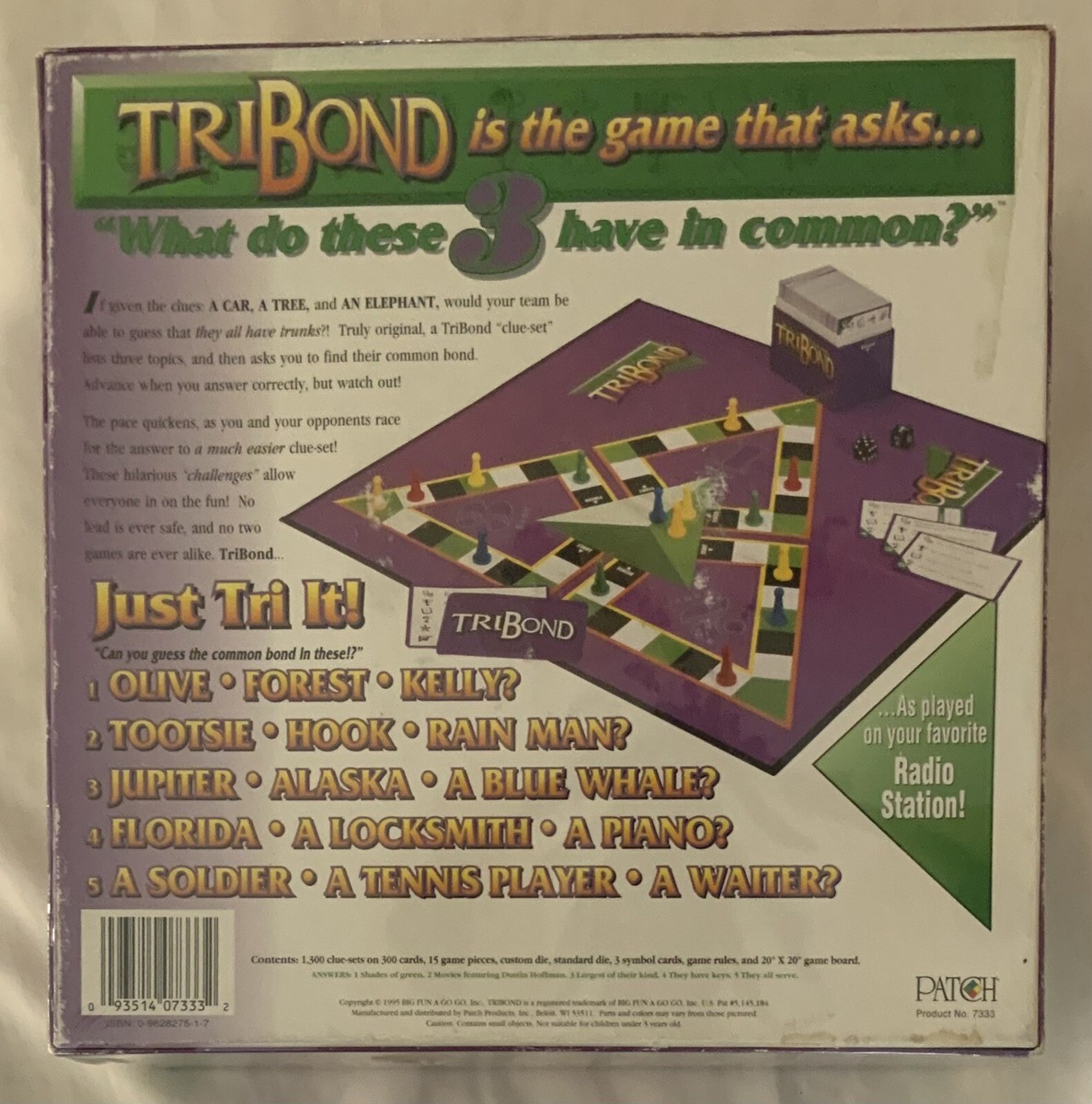 Tribond Board Game What Do These 3 Have In Common? | Ebay throughout Free Tribond Questions And Answers Medium
