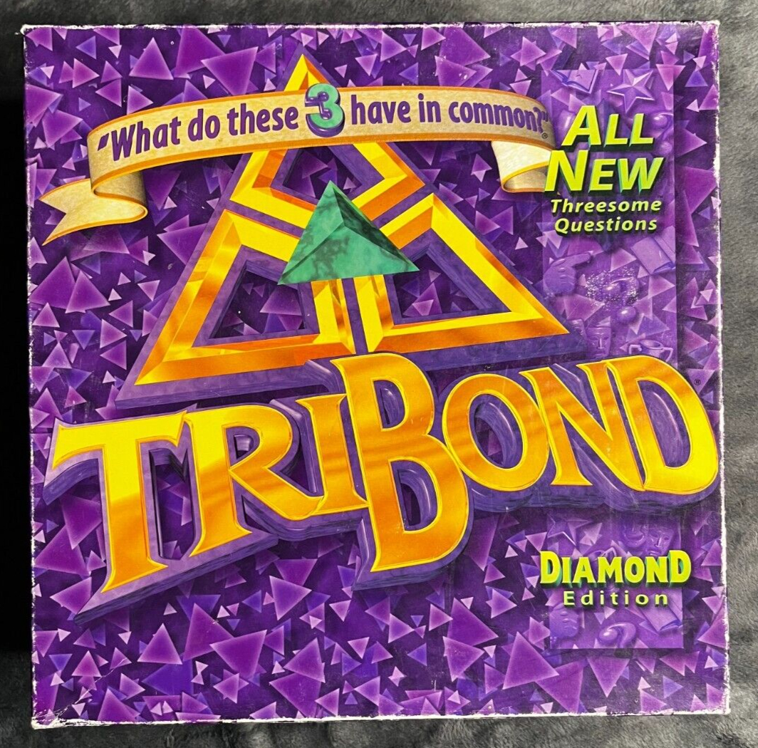 Tribond Diamond Edition Tri Bond Trivia Board Game Complete 1998 inside Tribond Questions and Answers January