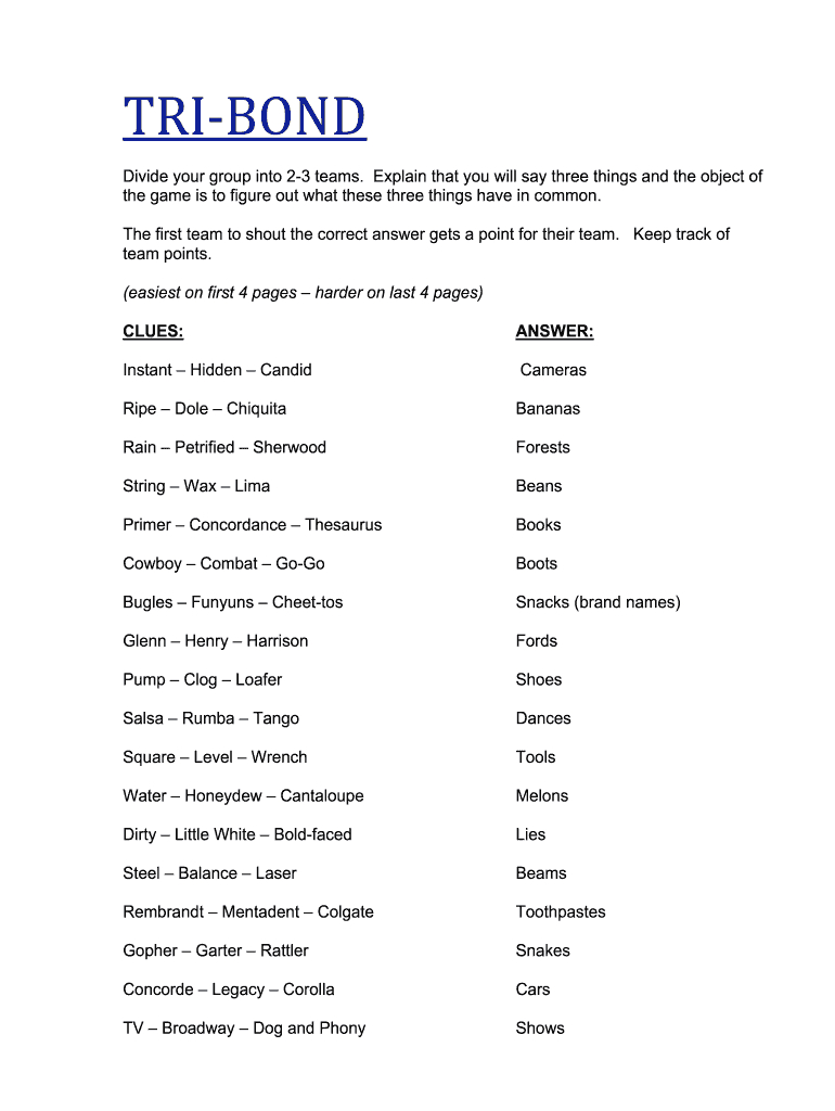Tribond: Fill Out &amp;amp; Sign Online | Dochub throughout Tribond Answers