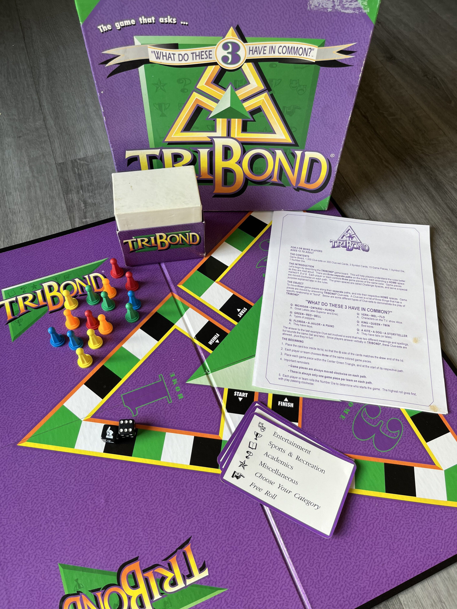 Tribond Game - Etsy.de with Tribonds For Seniors
