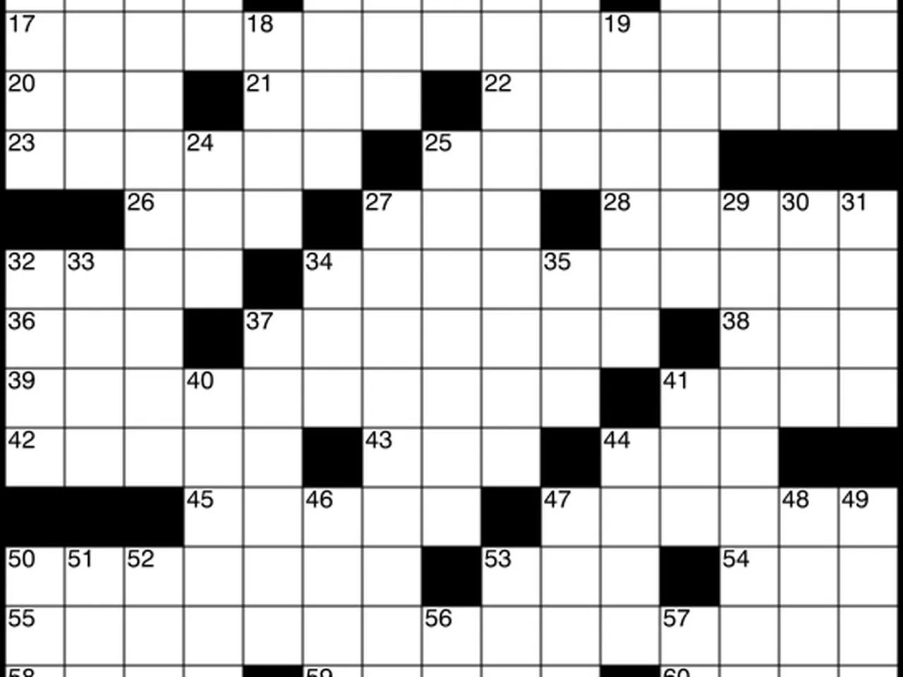 Universal Crossword Puzzle regarding Universal Crossword Puzzle Today Printable