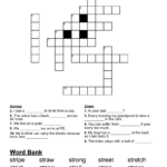 Use Your Phonic Words From The Word Bank To Fill In The Crossword For Crossword With Word Bank Printable