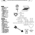 Valentine Themed Crossword Puzzles • Beeloo Printable Crafts And Intended For Valentine Crossword Puzzle For Adults