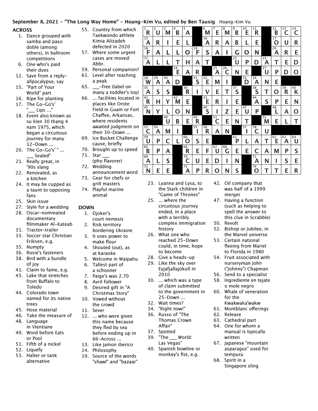 View The Solution - The New York Times with Free Longo Crossword Puzzles