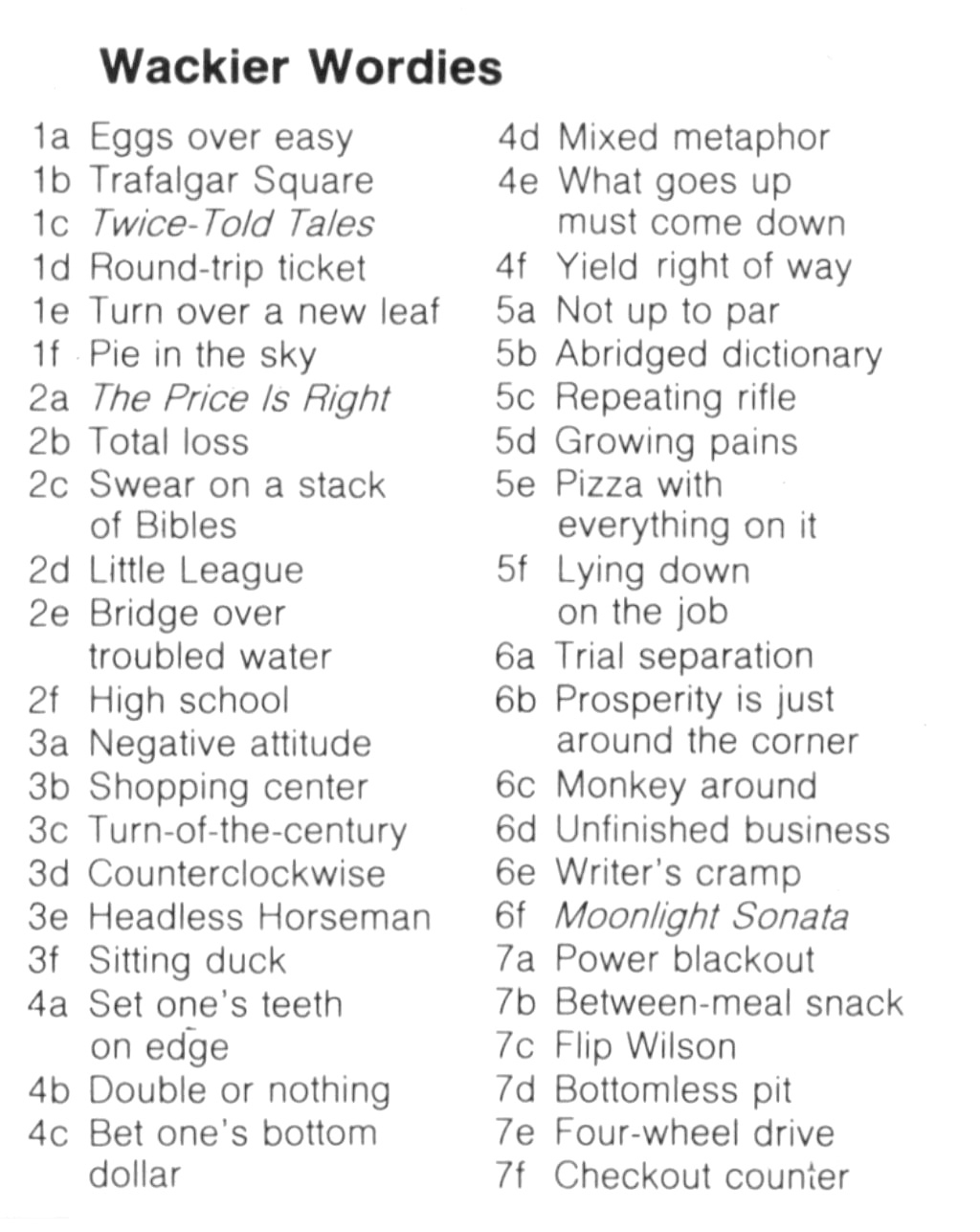 Wackie Wordies #58 regarding Wordies Puzzles with Answers Eggs Over Easy