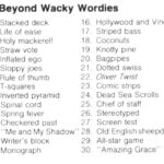 Wackie Wordies #61 With Wacky Wordies Revisited Answers