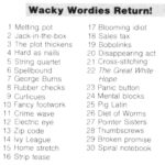 Wackie Wordies #62 Regarding Wacky Wordies Notebook Answer Key 20