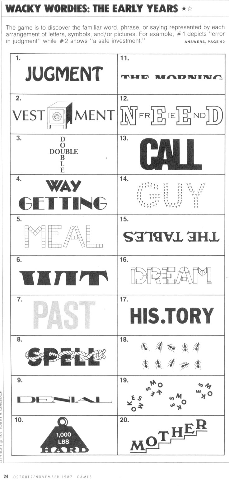 Wackie Wordies #65 regarding Wacky Wordies Easy Answers