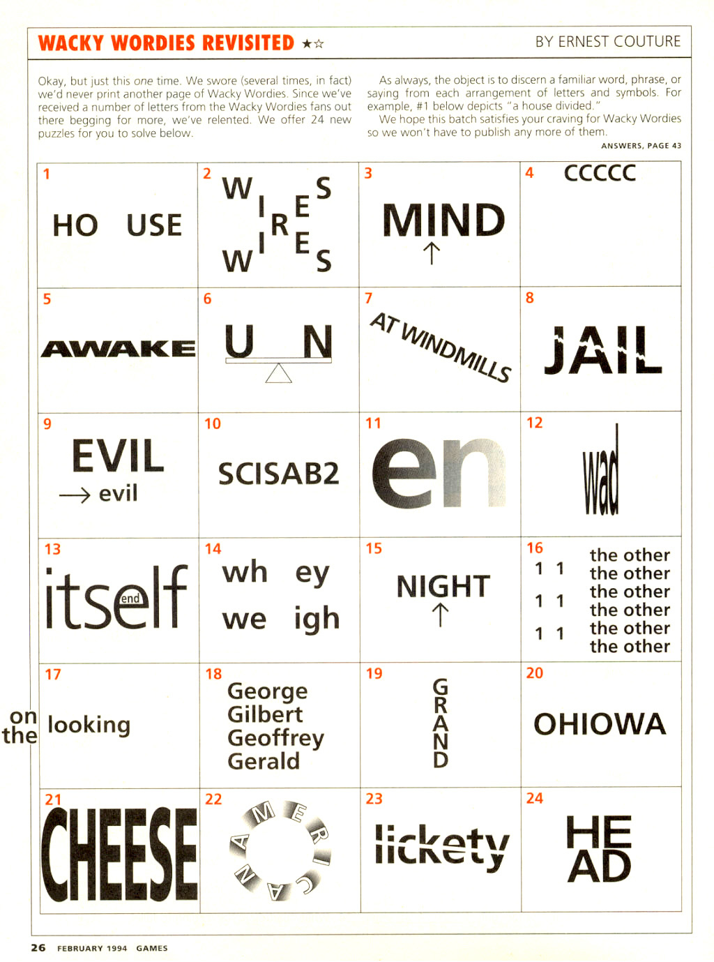 Wackie Wordies With Answers in Wacky Wordies 57