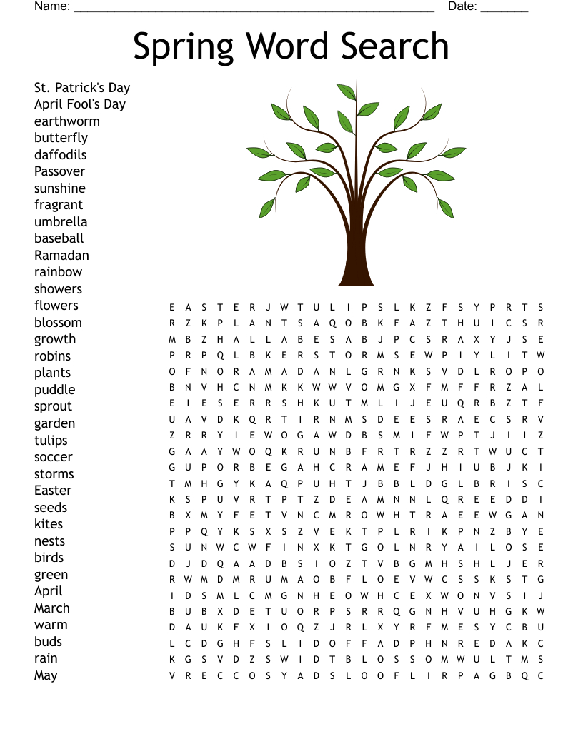Welcome Spring! Word Scramble - Wordmint intended for Spring Anagram Puzzles For Adults