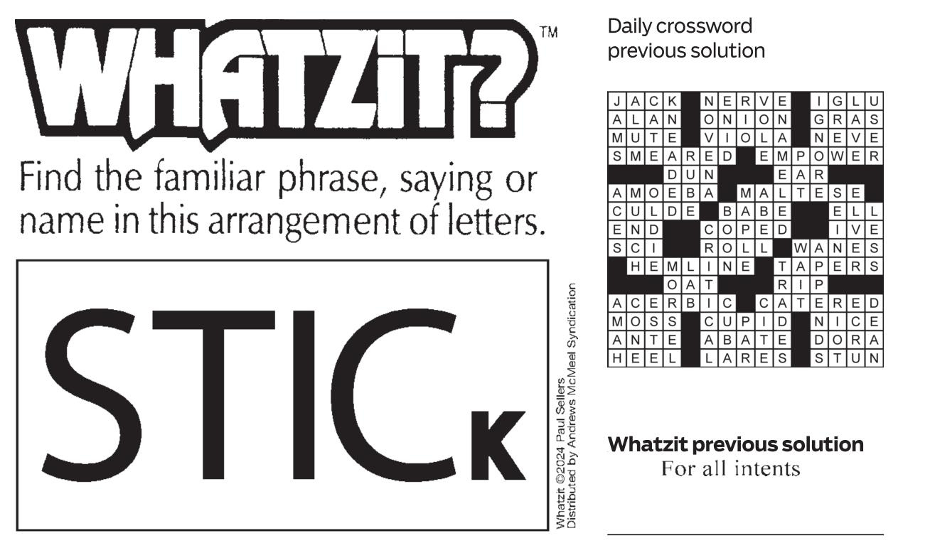 Whatzit - Puzzles with Whatzit Puzzle Answers