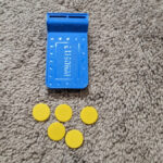 Whosit? Board Game Replacement Parts Pieces  Answer Chips & Box Intended For Whatzit Card Answer Dropping