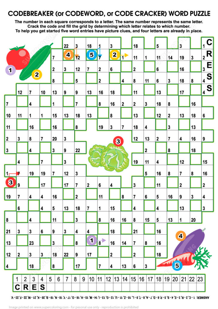 Free Printable Codebreaker Puzzles Free Printable Codebreaker Puzzles