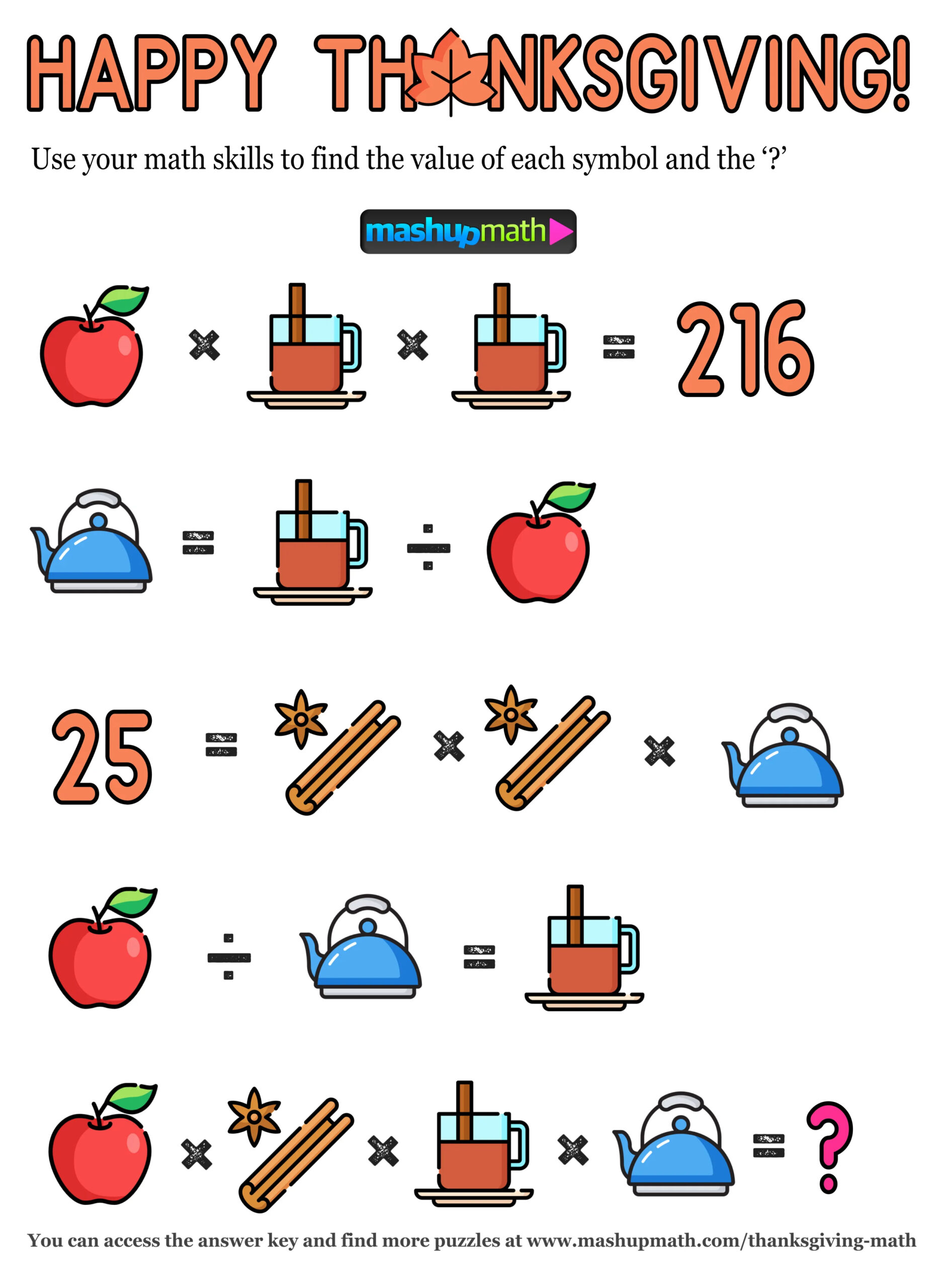 12 thanksgiving math activities for grades 1 8 mashup math pertaining to thanksgiving math puzzles printable scaled 12 Thanksgiving Math Activities For Grades 1-8 — Mashup Math pertaining to Thanksgiving Math Puzzles Printable