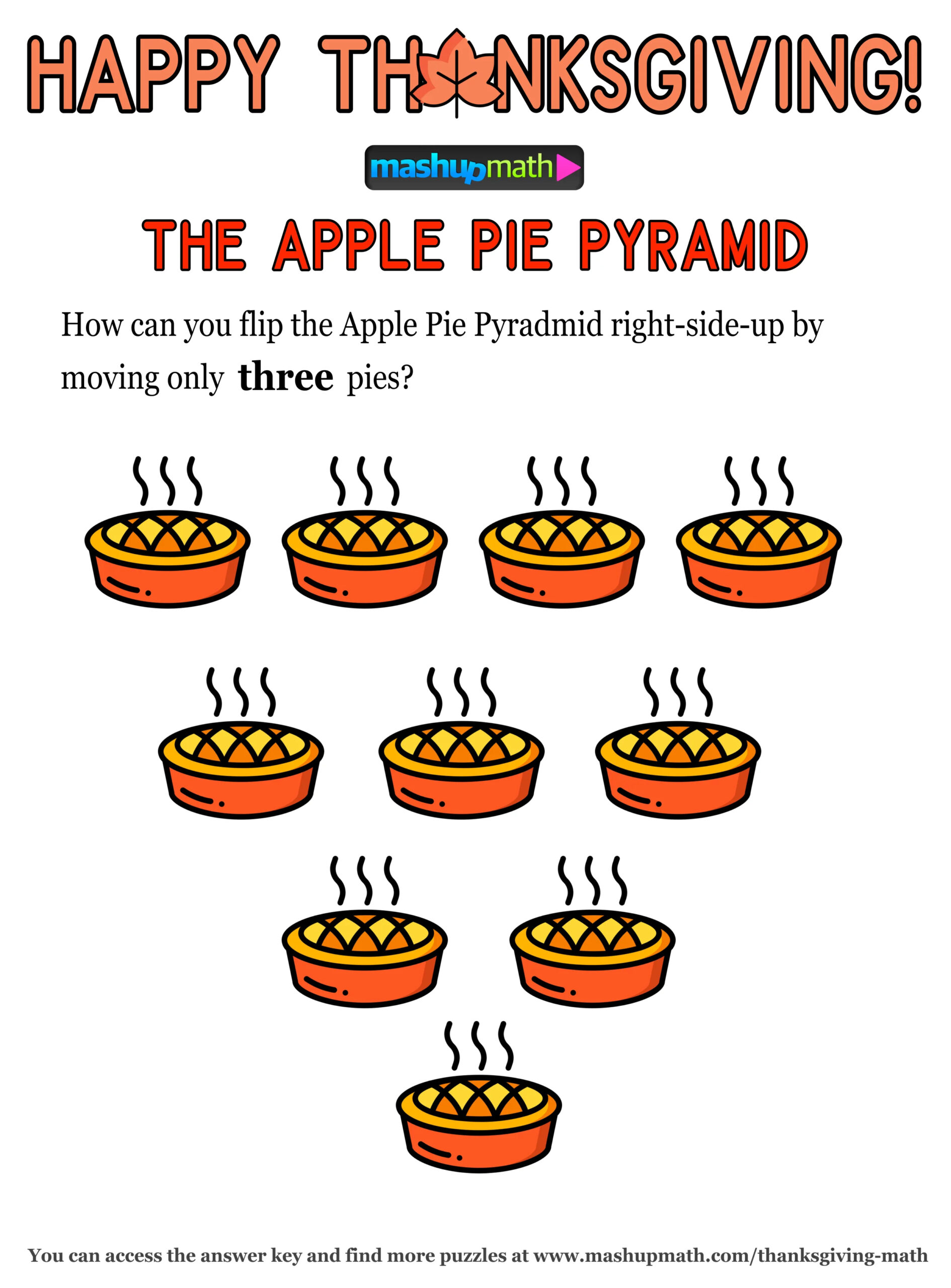 12 Thanksgiving Math Activities For Grades 1-8 — Mashup Math regarding Thanksgiving Math Puzzles