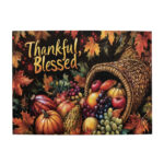 500 Pcs Thankful Blessed Slogan Harvest Fruits Puzzles For Adults Pertaining To Thanksgiving Puzzles 500 Pieces