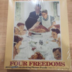 800 Piece Puzzle Norman Rockwell Four Freedoms Thanksgiving 18.5 Throughout Norman Rockwell Thanksgiving Jigsaw Puzzle
