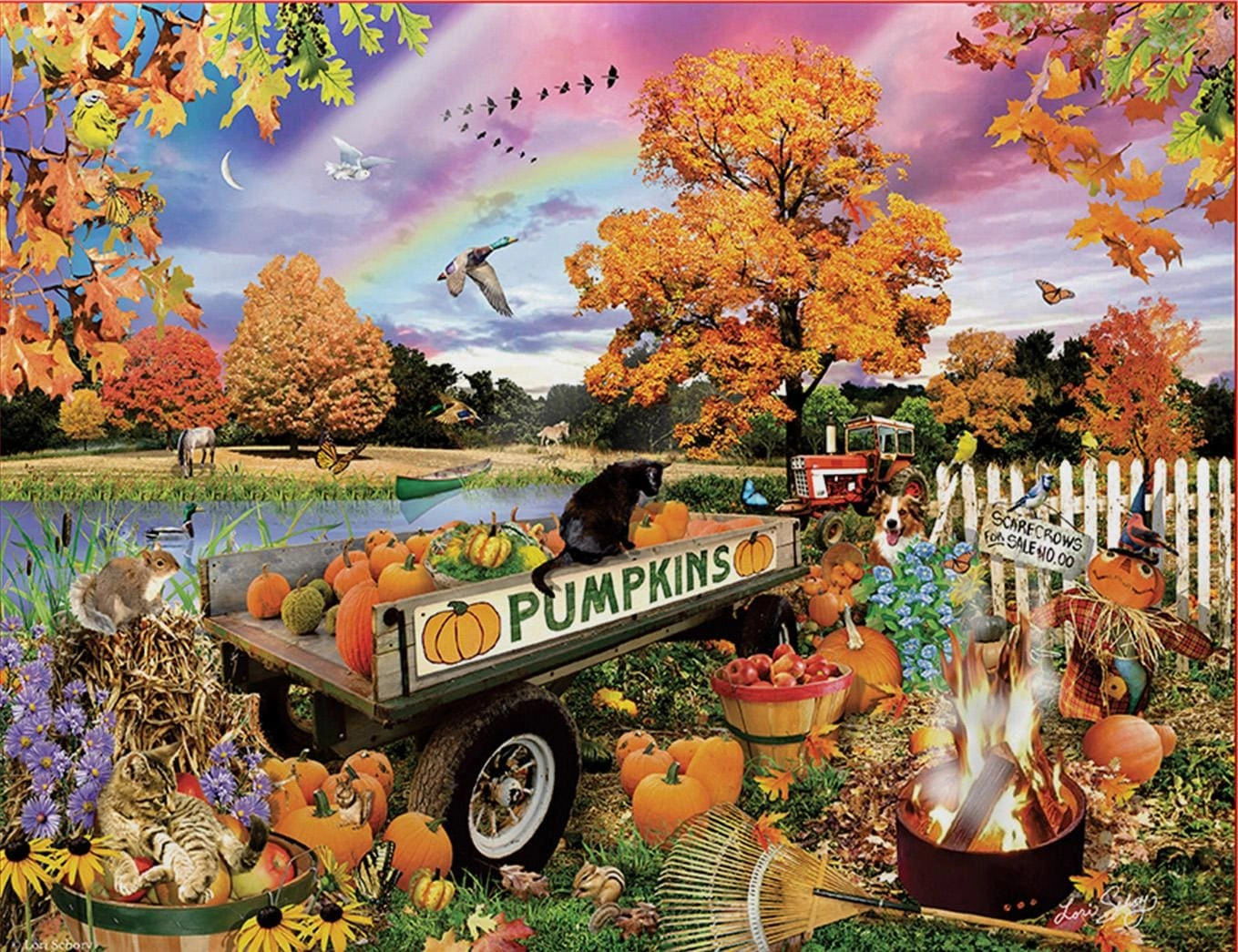 Back Acre Pumpkin Patch - 500 Piece Jigsaw Puzzlesunsout pertaining to Thanksgiving Jigsaw Puzzles 500 Pieces