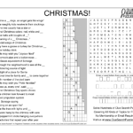Christmas Puzzle Solution   Clue Search Puzzles With Thanksgiving Clue Search Puzzle Answer Key