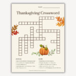 Erntedank Kreuzworträtsel, Thanksgiving Kreuzworträtsel Druckbar For Thanksgiving Day Puzzles